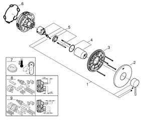 GROHE 24057001 - Zuhanycsaptelep ESSENCE fényes króm