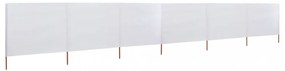 homokfehér szövet 6-paneles szélfogó 800 x 160 cm