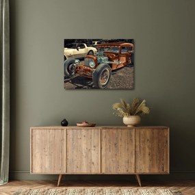 Barna autó képe (70x50 cm)