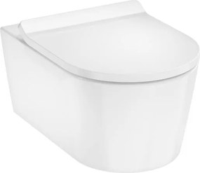 Hansgrohe EluPura S wc soft close ülőkével felakasztható fehér fényes felülettel hátsó kifolyással 62025450