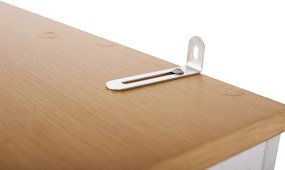 Könyvespolc, tűnyalábos fenyő/fehér, ERDEM NEW TYP 3