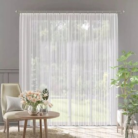 Függöny kész fátyol szegéllyel 150x250 cm fehér