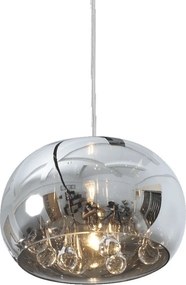 PREZENT 46057 SPHERA I. Modern Függesztett Lámpa Króm, Átlátszó G9 IP20