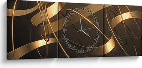 Kép - bronz szalagok (órával) (90x30 cm)