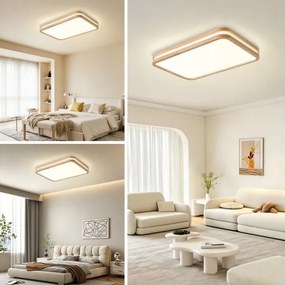 BRILAGI - LED dimmelhető lámpatest MOLINA SQUARE LED/54W/230V tölgy 60x40 cm + távirányító