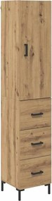 vidaXL Magasfiú fiókkal Artisan tölgy 69,5 x 34 x 180 cm Faanyag
