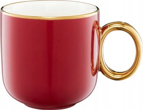 Bögre Royal Csésze 380 ML Piros-arany Porcelán Ambition