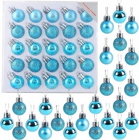 Csillogó, matt és csillámos mini gömbök készlet