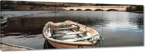 Vászonkép 150x50 Horgászcsónak