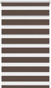 vidaXL Zebra roló 50,9 x 100 cm, szövetszélesség 46,7 cm, kávébarna