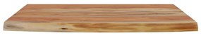 tömör akácfa téglalap alakú fali polc 60 x 40 x 2,5 cm