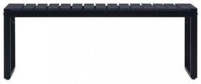 fekete polisztirol lemez kerti pad 120,5 cm