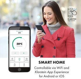 Klarstein Bansin Smart 2500, konvektor, 2500 W, vezérlés applikáción keresztül