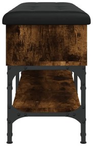 füstös tölgy színű szerelt fa cipőpad 102 x 32 x 45 cm