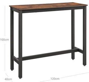 Bárasztal BARTIS barna/fekete
