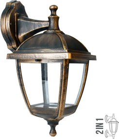 PREZENT 48322 PALERMO Klasszikus Kültéri Fali Lámpa Átlátszó E27 IP44