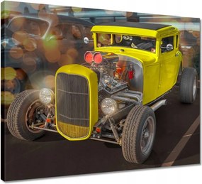 Vászonkép 50x40 Sárga Hot Rod