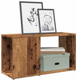antik hatású szerelt fa TV-szekrény 60 x 24 x 32 cm