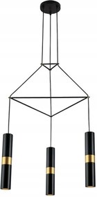 Aca Lighting függeszték 3xGU10 fekete fém 56x49xH150cm Da Vinci HM853P