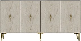 Salkım 150 - White, Gold, Travertine