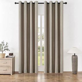 4Home Stripe sötétítő függöny bézs, 150 x 250 cm