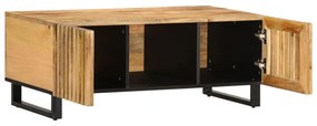 tömör nyers mangófa dohányzóasztal 100 x 55 x 40 cm