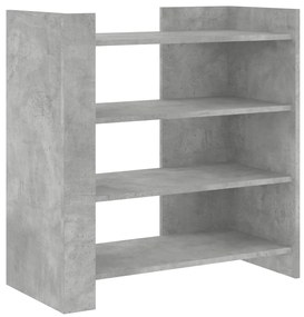 betonszürke szerelt fa tálalószekrény 73,5 x 35 x 75 cm