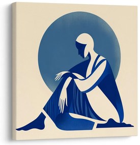 Kép meditáció kék árnyalatokban