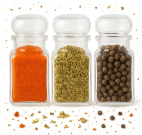 12X Fűszertartó tégely 150ml gyógynövény fedél méz gyertya