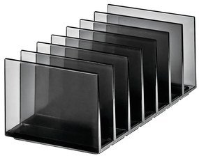 Matt fekete újrahasznosított műanyag fürdőszobai rendszerező kozmetikumokhoz Palette Station – iDesign