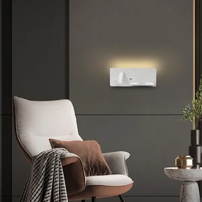 Immax 08285L-LED fali lámpa polccal, USB és vezeték nélküli töltővel, LED/3W/230