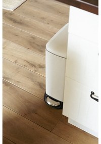 Krémszínű acél pedálos szemetes 12 l Design – Wenko