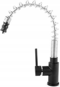 Konyhai csaptelep Hand kihúzható kifolyócső Fekete Gamma