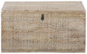 Natúr színű mangófa tárolóláda 45x50 cm Malati – Støraa