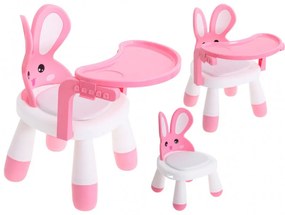 Többfunkciós gyerekszék - Bunny Chair Rózsaszín: Rózsaszín