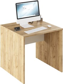 Íróasztal, artisan tölgy/fehér, RIOMA TYP 17