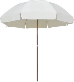 vidaXL homokszínű napernyő acélrúddal 300 cm