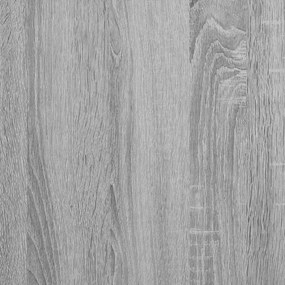 szürke sonoma szerelt fa fali fürdőszobaszekrény 80x25x30 cm