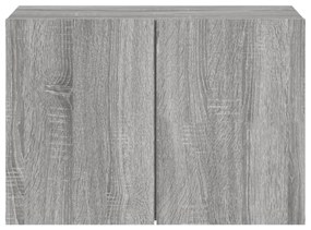 szürke sonoma színű falra szerelhető TV-szekrény 60 x 30 x 41cm