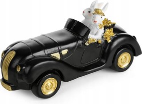 Húsvéti nyuszi figura az autóban 22X8X11 cm