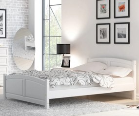 AMI nábytek Mela fenyő ágy 180x200 fehér