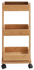 WENKO 24390100 - TORTONA polcos állvány 18x71,5 cm barna/fekete