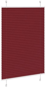 pliszírozott redőny Bordeaux piros 90x150 cm szövetszélesség