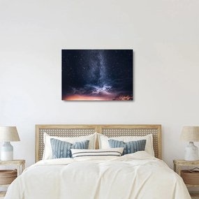 Égbolt tele csillagokkal képe (üvegen) (70x50 cm)