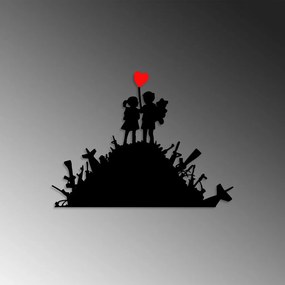 Banksy fém fali dekoráció, 52×70 cm – TR891TNL2290
