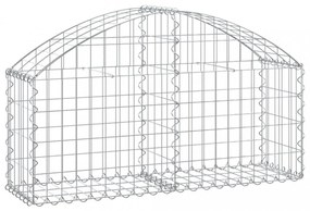 íves horganyzott vas gabion kosár 100x30x40/60 cm