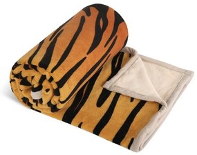Bellatex Korall mikro egyágyas takaró Tigris, 150 x 200 cm