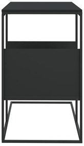 Fekete szerelt fa kisasztal 55x36x59,5 cm