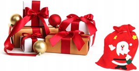 Karácsonyi ajándéktasak karácsonyi piros mini 20 x 30cm