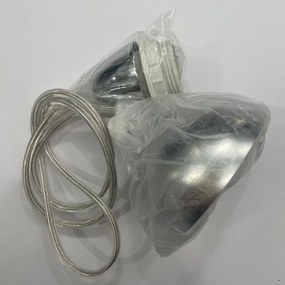 ONLI - Csillár zsinóron BRUCE 1xE27/15W/230V átm. 45 cm matt króm